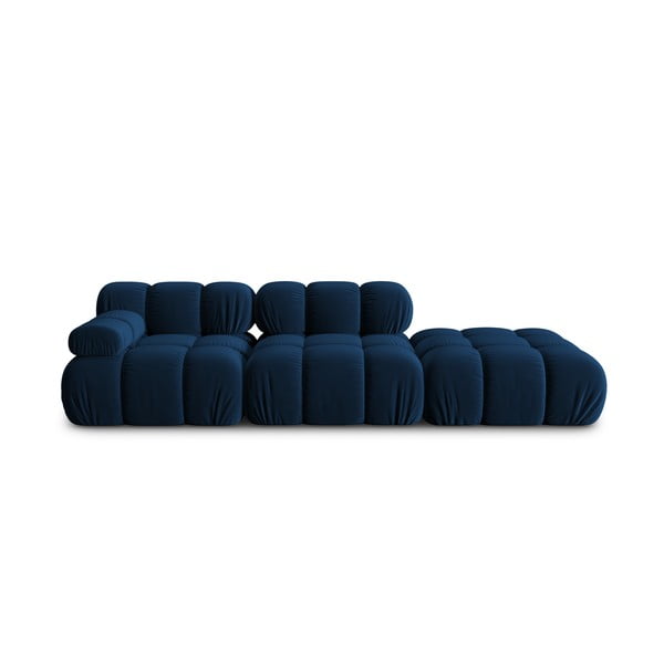 Canapea albastră cu tapițerie din catifea 282 cm Bellis – Micadoni Home