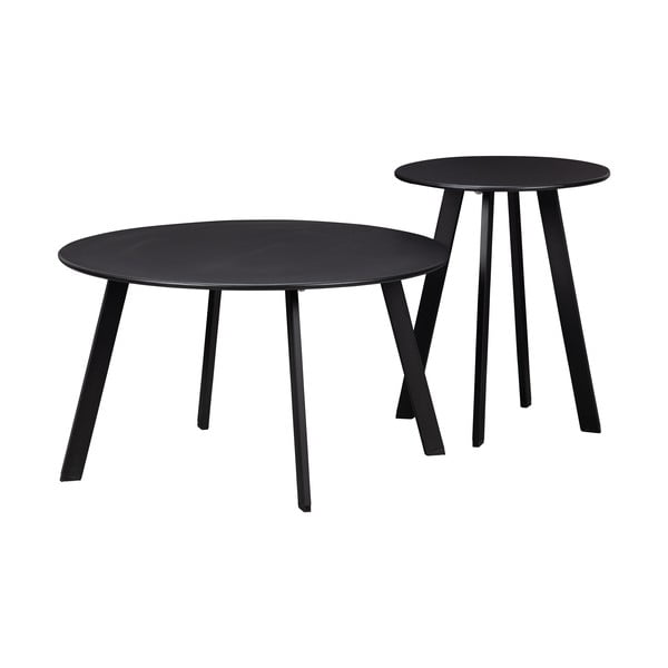 Măsuță auxiliară de grădină WOOOD Fer, ø 70 cm, negru-image-3