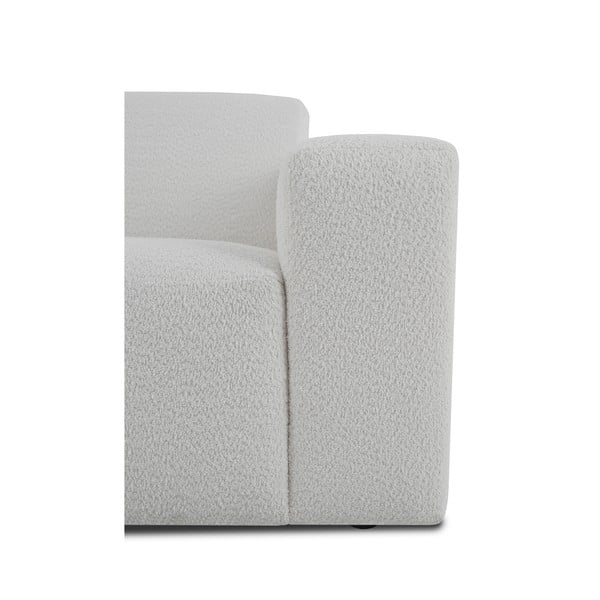 Canapea albă cu tapițerie din stofă bouclé 228 cm Roxy – Scandic-image-4