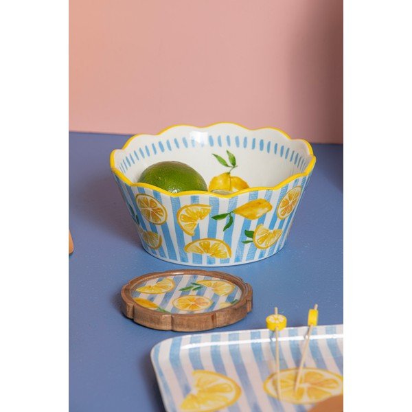 Bol galben/albastru deschis ø 16 cm Capri – Ladelle-image-1