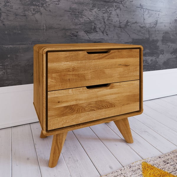 Noptieră din lemn de stejar Greg - The Beds-image-1