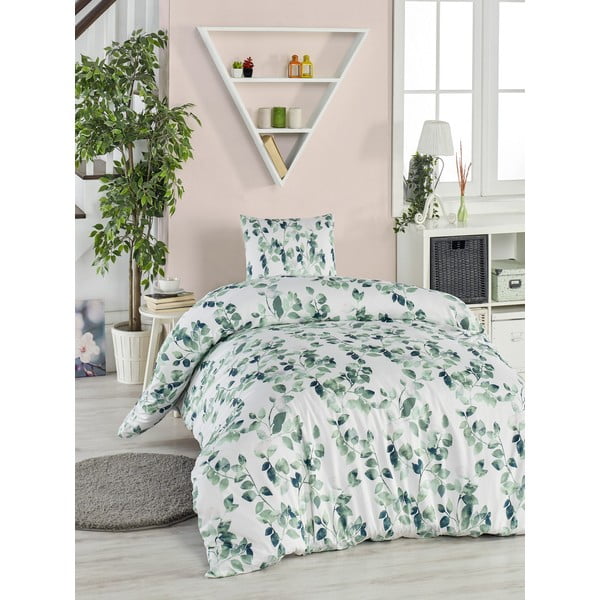 Lenjerie de pat din bumbac ranforce Mijolnir Sabine Green, 140 x 200 cm-image-2