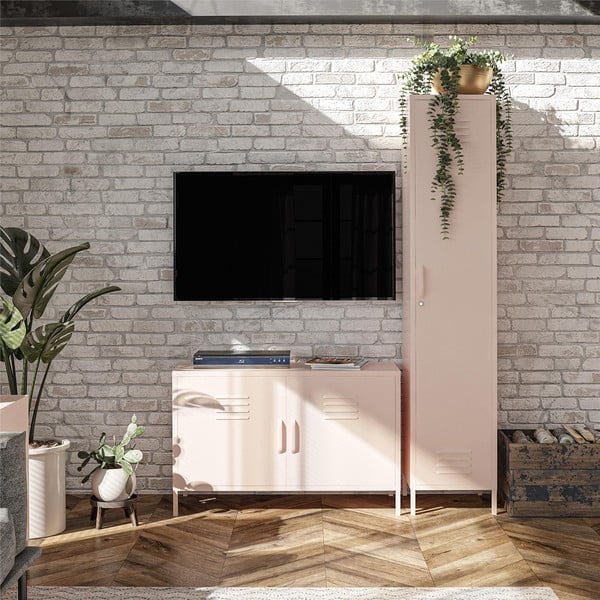 Dulap roz din metal 38x185x40 cm Mission District – Støraa-image-1