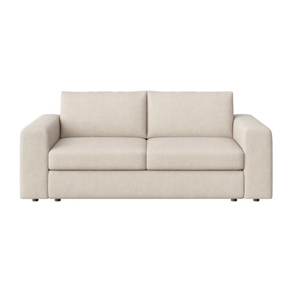 Canapea bej cu tapițerie din catifea 218 cm Baga – Rodier