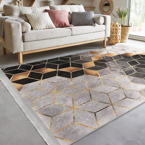 Covor gri-auriu 160x230 cm – Mila Home-image-4