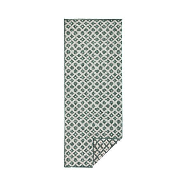 Covor reversibil adecvat interior/exterior Bougari Nizza, 80 x 150 cm, verde-crem-image-1