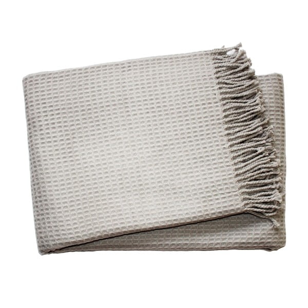 Pled Euromant Waffle, 140 x 180 cm, gri deschis