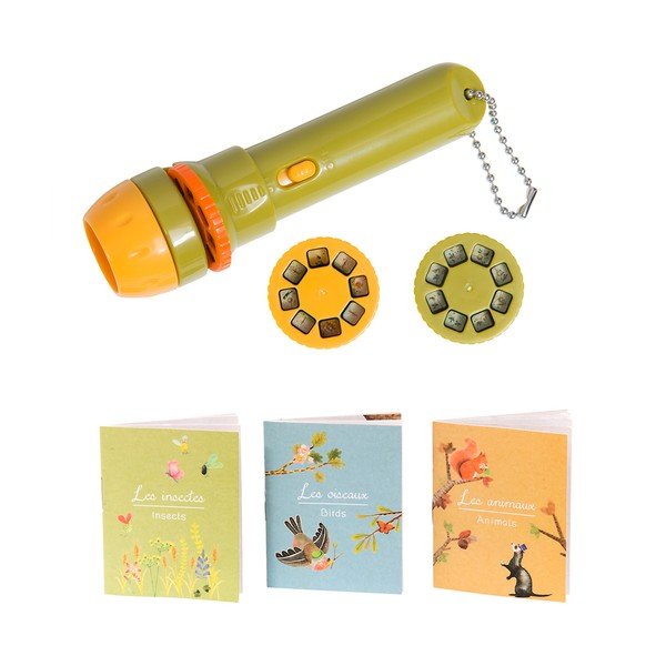 Lanternă cu proiecții pentru copii Moulin Roty Grădină-image-1