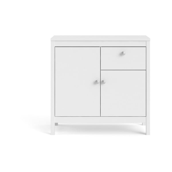 Comodă albă joasă 82x80 cm Madrid – Tvilum-image-2