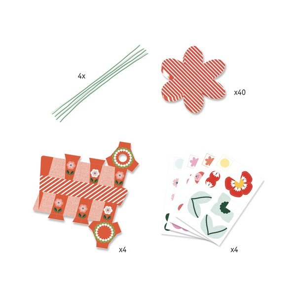 Set DIY pentru 4 flori de design Djeco-image-2