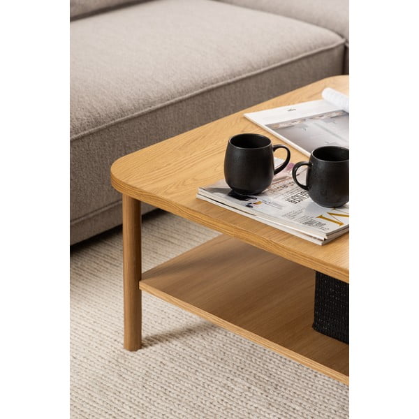 Măsuță de cafea în culoare naturală cu aspect de lemn de stejar 90x90 cm Banbury – Actona-image-1