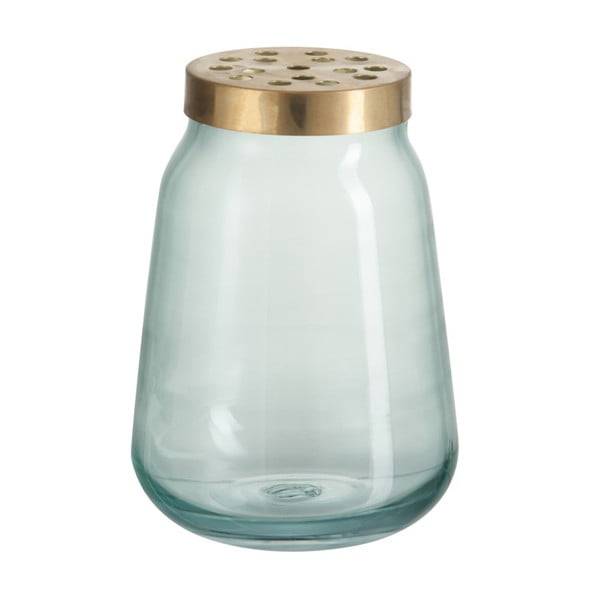 Vază din sticlă cu capac J-Line Bruna