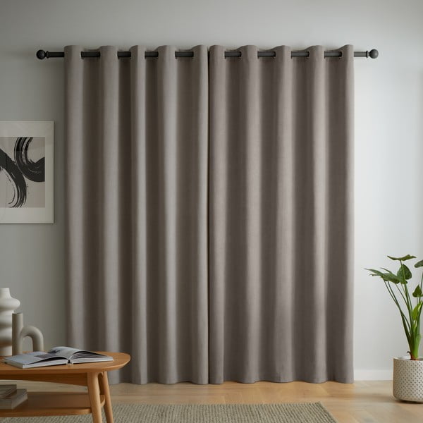 Draperii gri blackout 2 buc. 117x183 cm Wilson – Catherine Lansfield-image-3