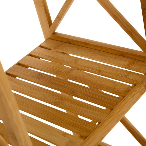 Raft de baie din bambus în culoare naturală 33x119 cm - Casa Selección-image-1