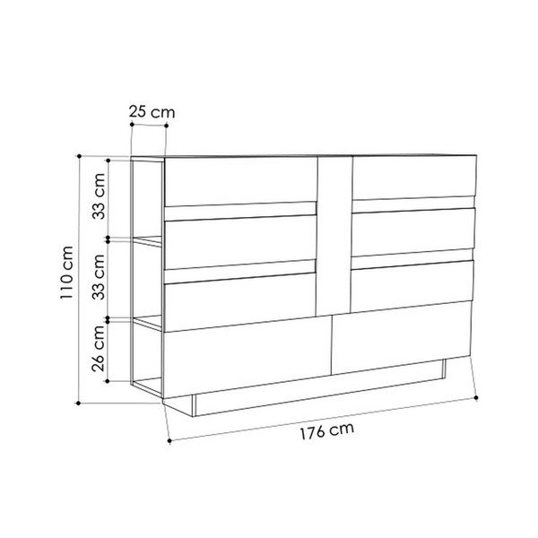 Tăblie pentru pat cu spațiu pentru depozitare Homitis Eddo, alb - gri antracit-image-2