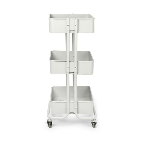 Măsuță de servire cu roți din metal 36,5x43 cm Grena – Compactor-image-3