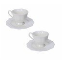 Cești albe 2 buc. new bone china 80 ml Queen – Brandani