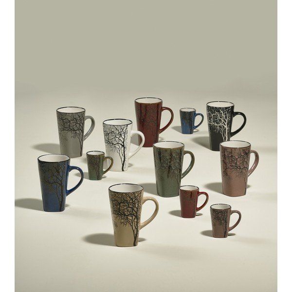 Căni verzi 4 buc. pentru espresso din gresie 100 ml Hela – Villa Collection-image-1