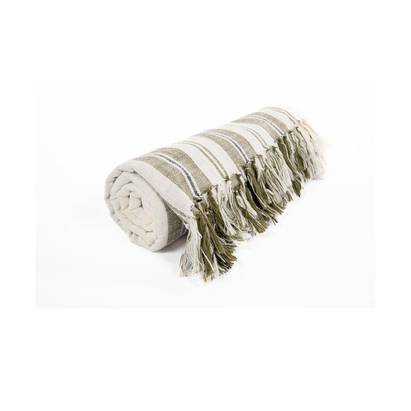 Pătură verde din bumbac 150x200 cm Indira – Tiseco Home Studio-image-4