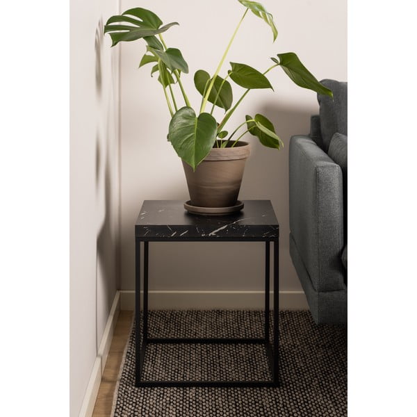 Măsuță auxiliară cu blat cu aspect de marmură 40x40 cm Barossa – Actona-image-1