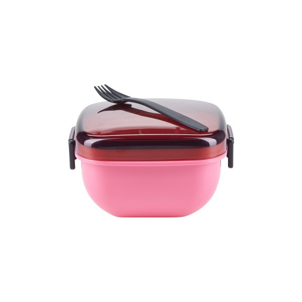 Cutie cu furculiță pentru prânz Bahne & CO, roz