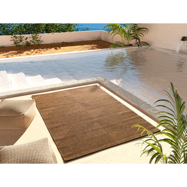 Covor de exterior maro 80x150 cm Guinea Natural – Universal-image-1