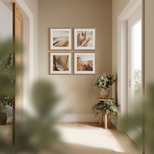 Tablouri cu ramă 4 buc. imprimate 30x30 cm Boho Dreams – Styler-image-1