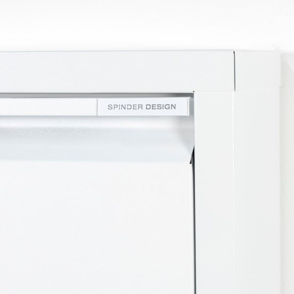 Pantofar alb cu deschidere înclinată din metal 75x37,5x12,5 cm Billy – Spinder Design-image-4