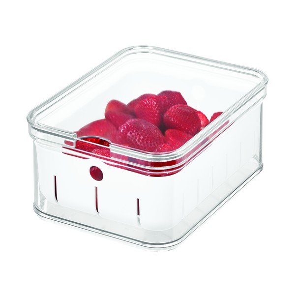 Cutie depozitare transparentă cu capac iDesign, 21 x 16 cm-image-2