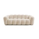 Canapea bej cu tapițerie din țesătură bouclé 232 cm Hippolyte – Bobochic Paris