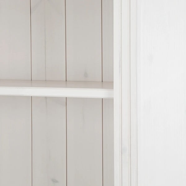 Bibliotecă albă din lemn de pin 74x223x37 cm Anita – Støraa-image-3