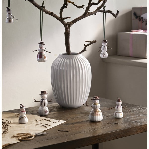Figurină de Crăciun din porțelan (înălțime 11,5 cm) Hammershøi Snowman – Kähler Design-image-1