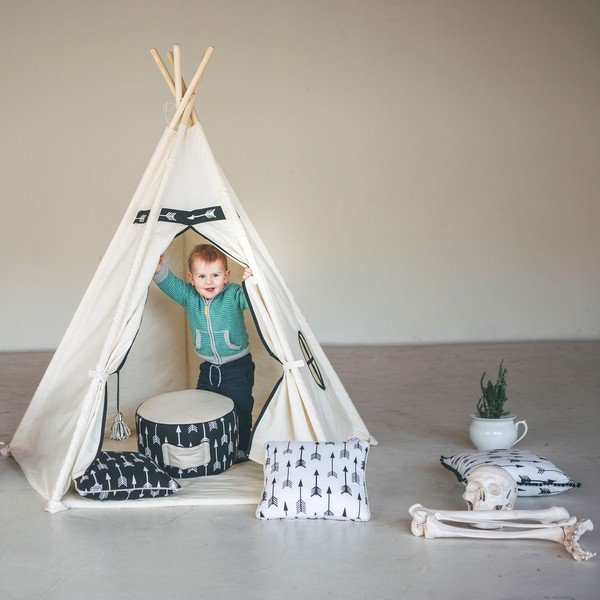 Cort teepee cu 5 laturi VIGVAM Design Arrow, crem-image-4