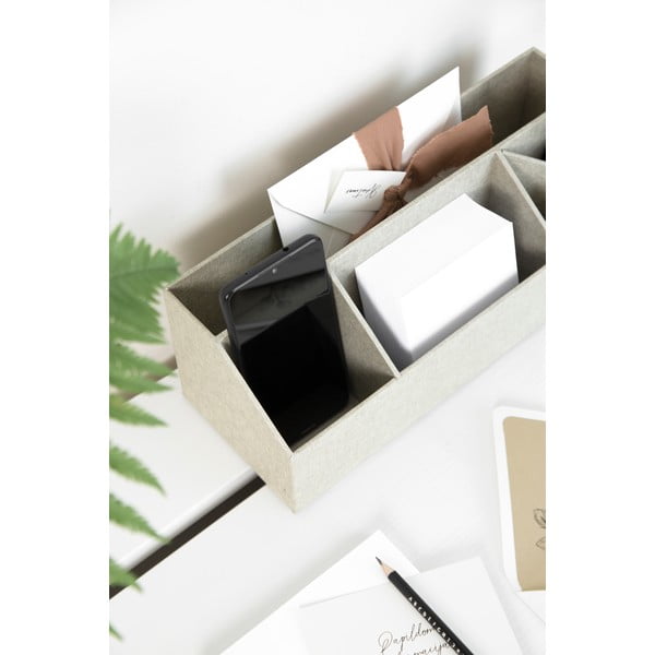 Organizator pentru papetărie din carton Elisa Canvas Paper Laminate – Bigso-image-4