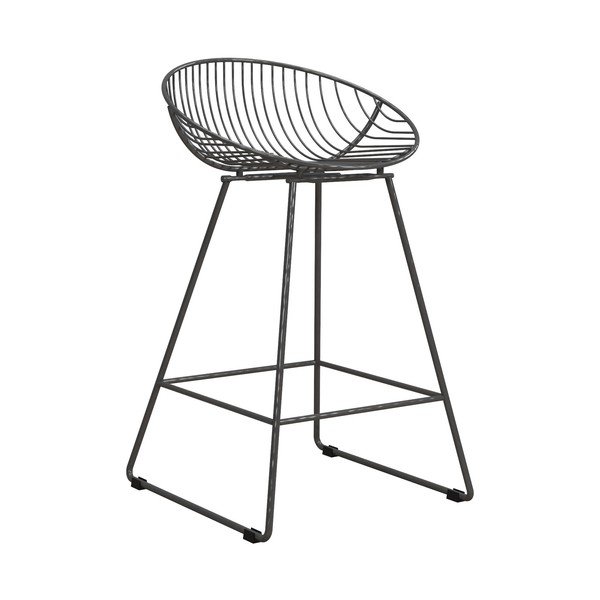 Scaun de bar gri din metal Ellis – Støraa