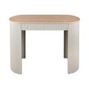 Masă consolă bej din metal 40x100 cm Estriado  – Leitmotiv