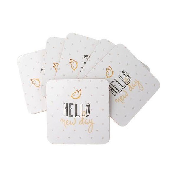Set 6 suporturi din plută pentru cană Dakls Hello