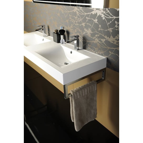 Suport pentru blat argintiu din oțel 49x4 cm – Sapho-image-2