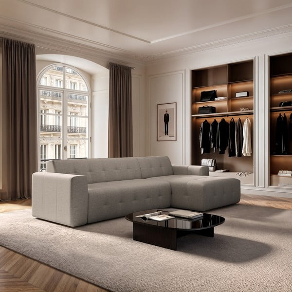 Colțar maro deschis (cu colț pe partea dreaptă, cu șezlong) Tuil – Rodier-image-1