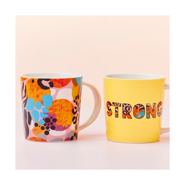 Căni din porțelan 2 buc. 380 ml Be Fierce – Maxwell & Williams-image-2