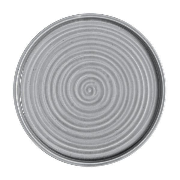 Tavă din ceramică A Simple Mess Snak, ⌀ 32 cm, gri