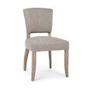 Scaun de dining gri tapițat Maratriz – Bizzotto