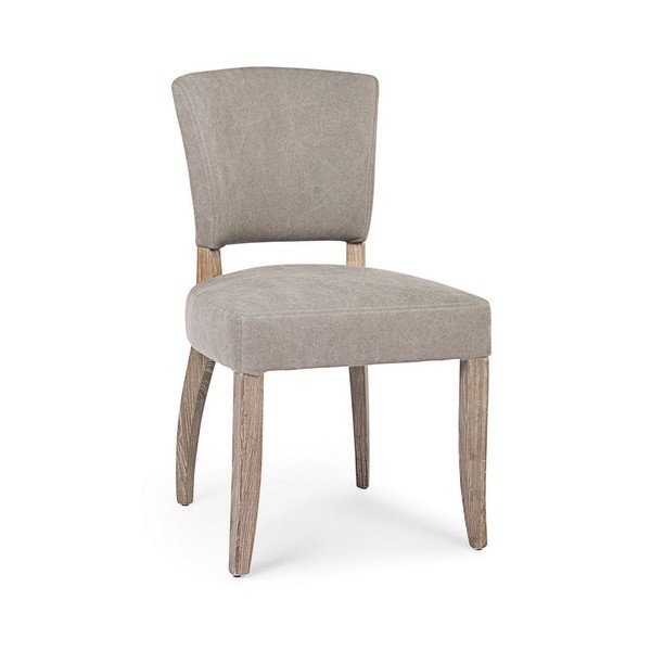 Scaun de dining gri tapițat Maratriz – Bizzotto