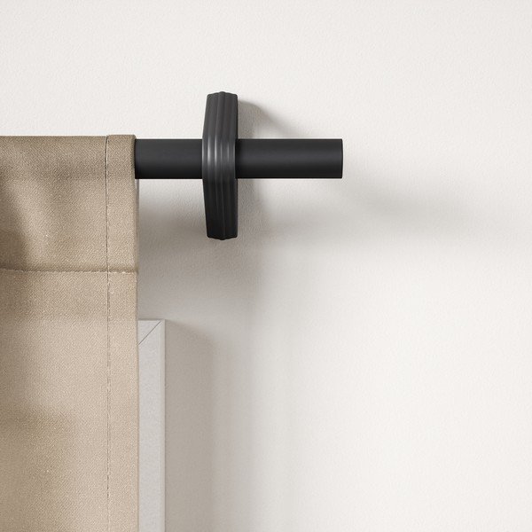 Galerie de perdea negru-mat extensibilă din oțel 107 - 305 cm Trinity – Umbra-image-1