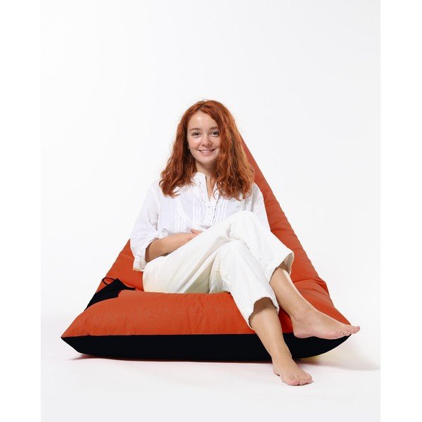 Fotoliu bean bag portocaliu Pyramid – Floriane Garden-image-2