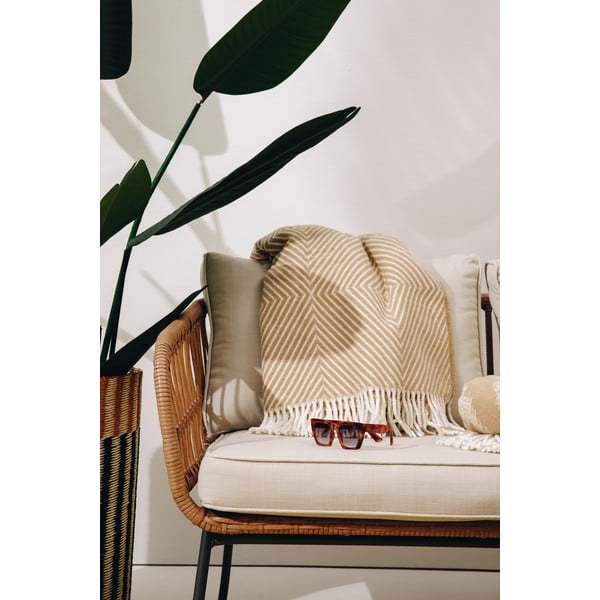 Canapea de grădină din ratan artificial Vistdal - Bonami Essentials-image-4