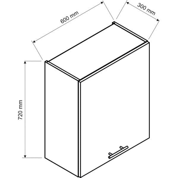 Dulap de bucătărie suspendat (superior) (lățime 60 cm) Brodie – STOLKAR-image-2