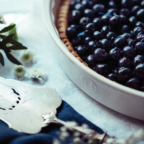 Formă pentru copt din ceramică Emile Henry Patisserie, 1,5 l, alb-image-2