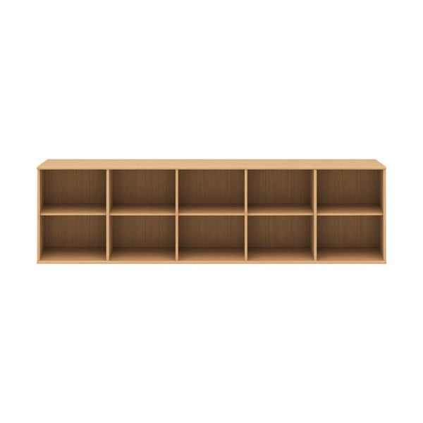 Bibliotecă în culoare naturală cu aspect de lemn de stejar suspendată 220x61 cm Mistral – Hammel Furniture