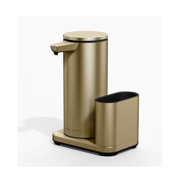Suport pentru accesorii de spălat auriu mat automat din metal – simplehuman